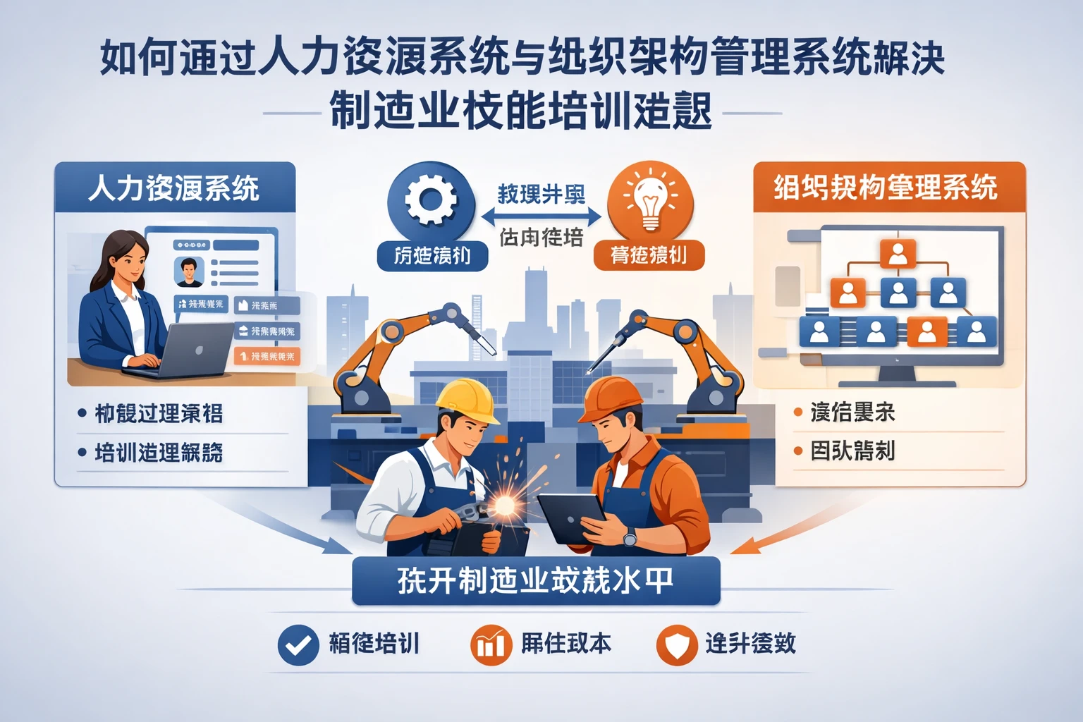 如何通过人力资源系统与组织架构管理系统解决制造业技能培训难题