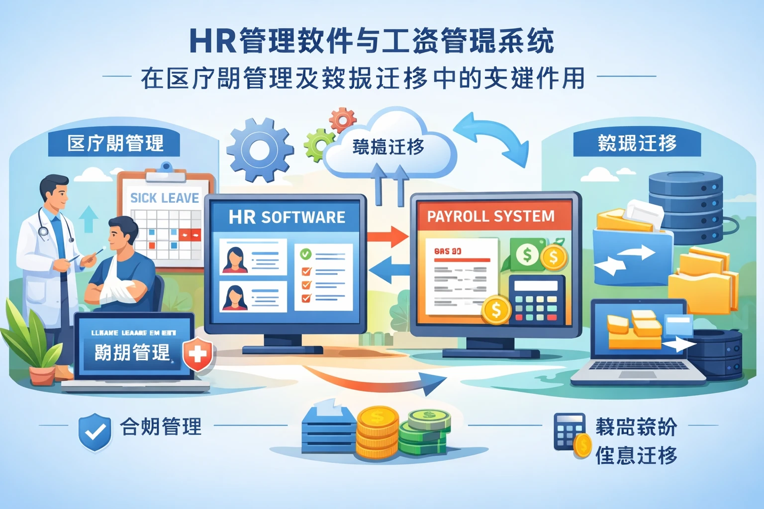 HR管理软件与工资管理系统在医疗期管理及数据迁移中的关键作用