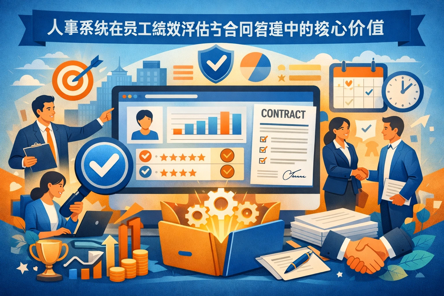 人事系统在员工绩效评估与合同管理中的核心价值