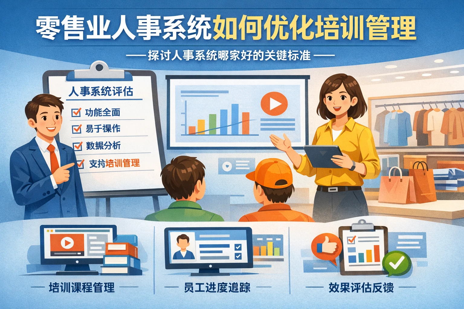 零售业人事系统如何优化培训管理——探讨人事系统哪家好的关键标准