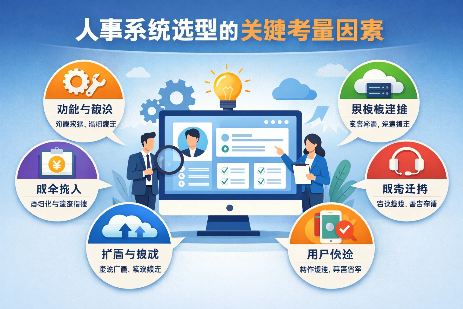 人事系统选型的关键考量因素