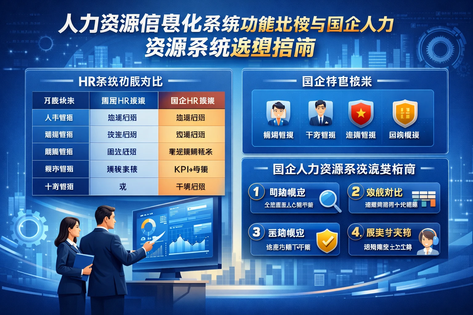 人力资源信息化系统功能比较与国企人力资源系统选型指南