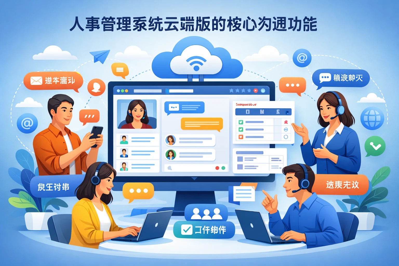 人事管理系统云端版的核心沟通功能