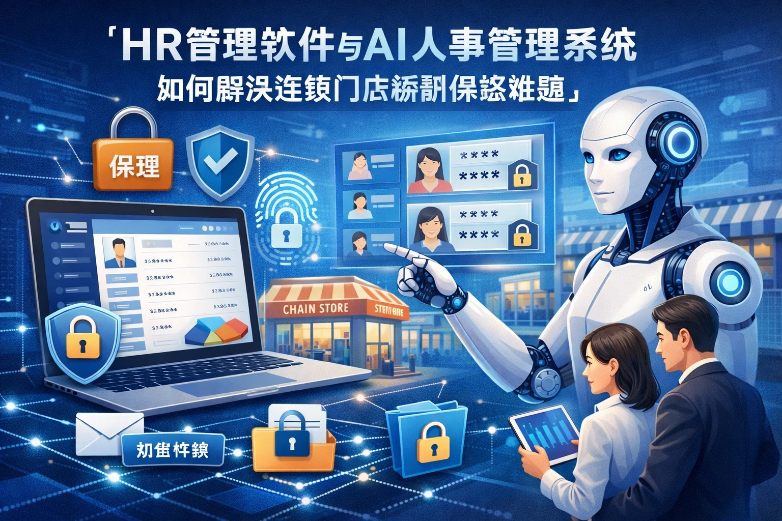 HR管理软件与AI人事管理系统如何解决连锁门店薪酬保密难题