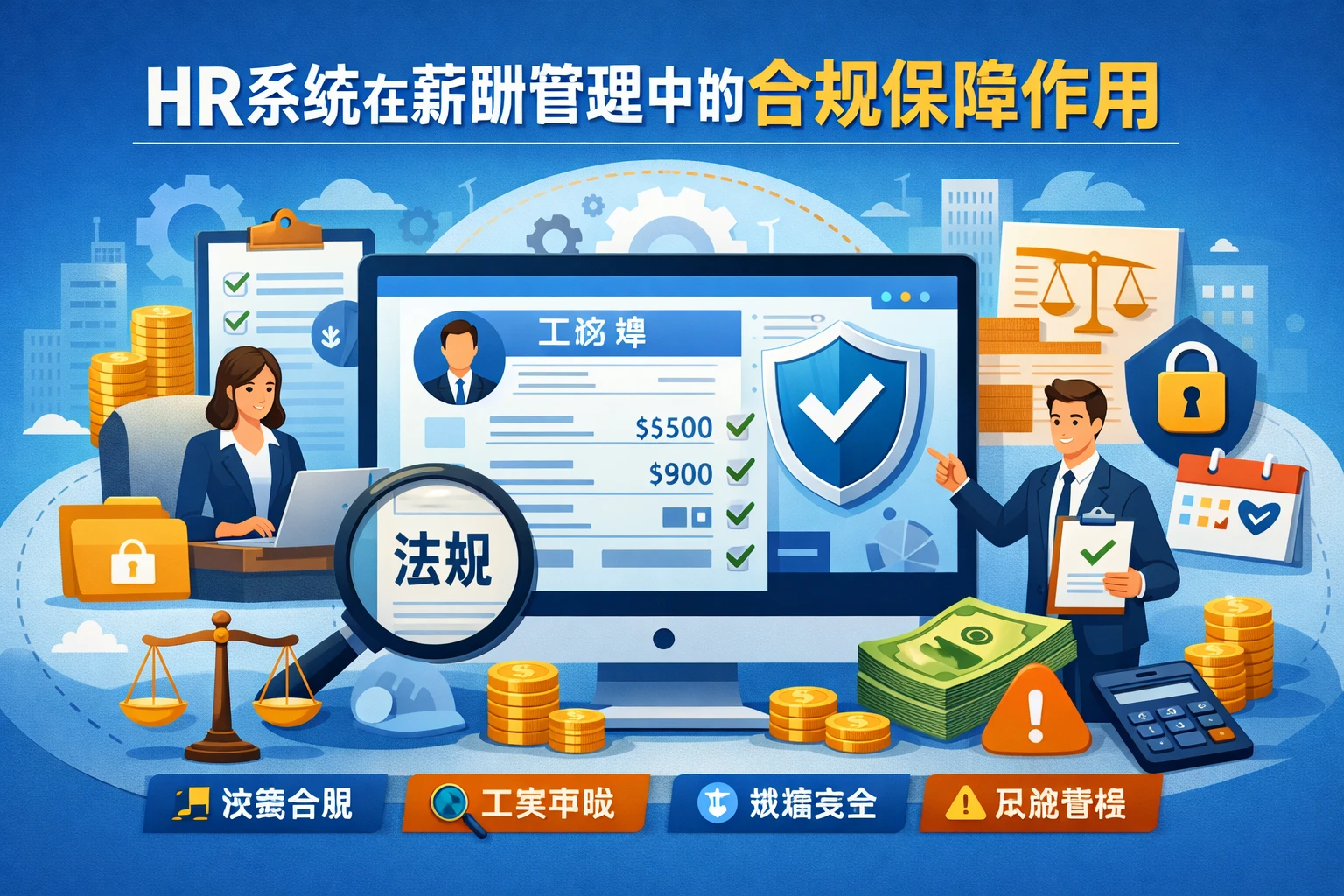 HR系统在薪酬管理中的合规保障作用
