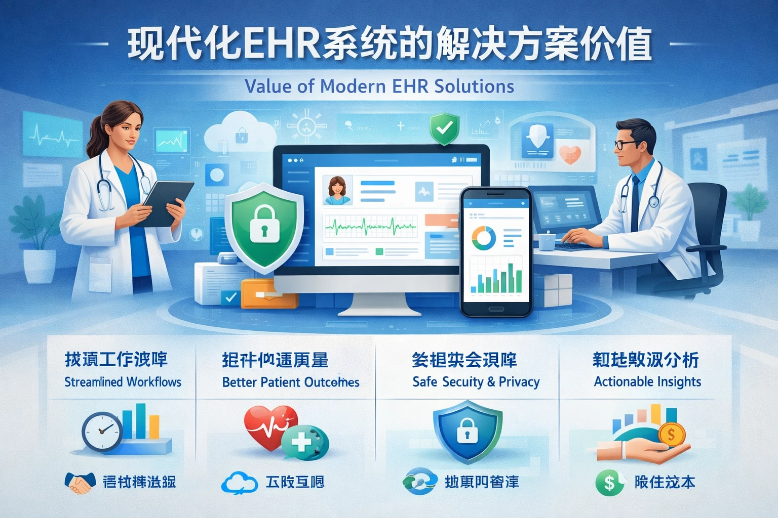现代化EHR系统的解决方案价值