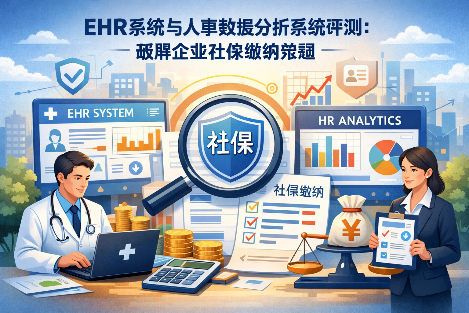 EHR系统与人事数据分析系统评测：破解企业社保缴纳难题
