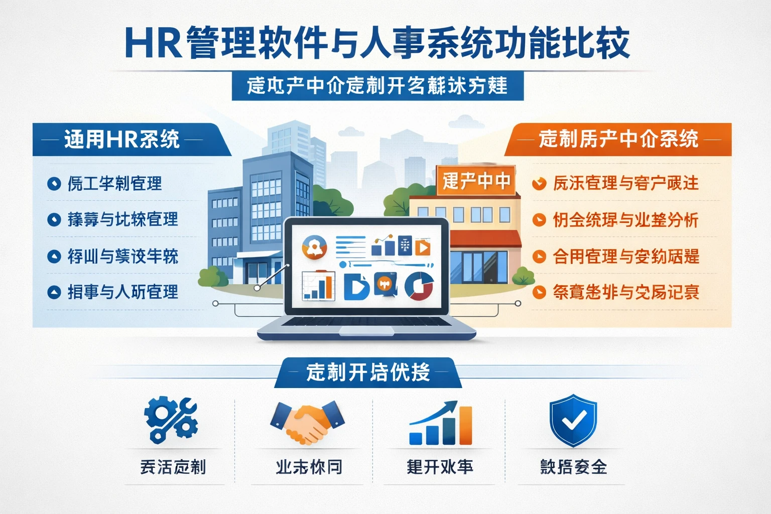 HR管理软件与人事系统功能比较：房地产中介定制开发解决方案