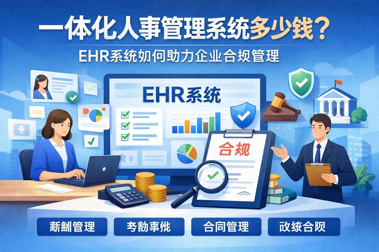 一体化人事管理系统多少钱？EHR系统如何助力企业合规管理