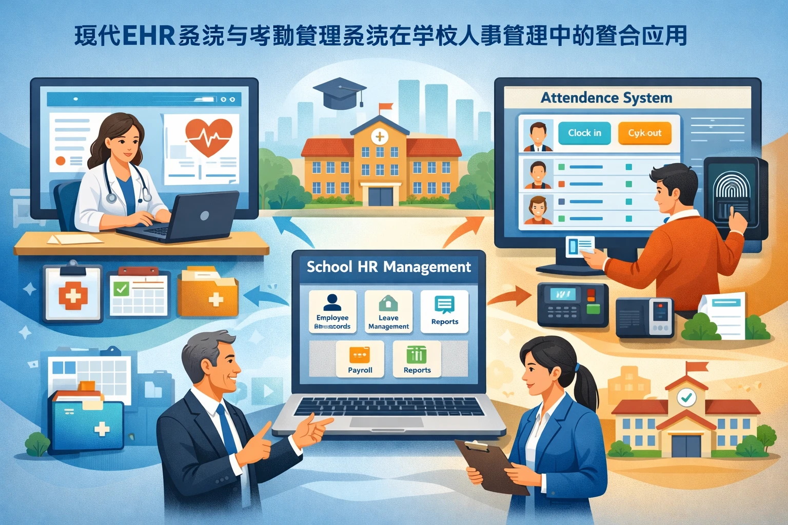 现代EHR系统与考勤管理系统在学校人事管理中的整合应用