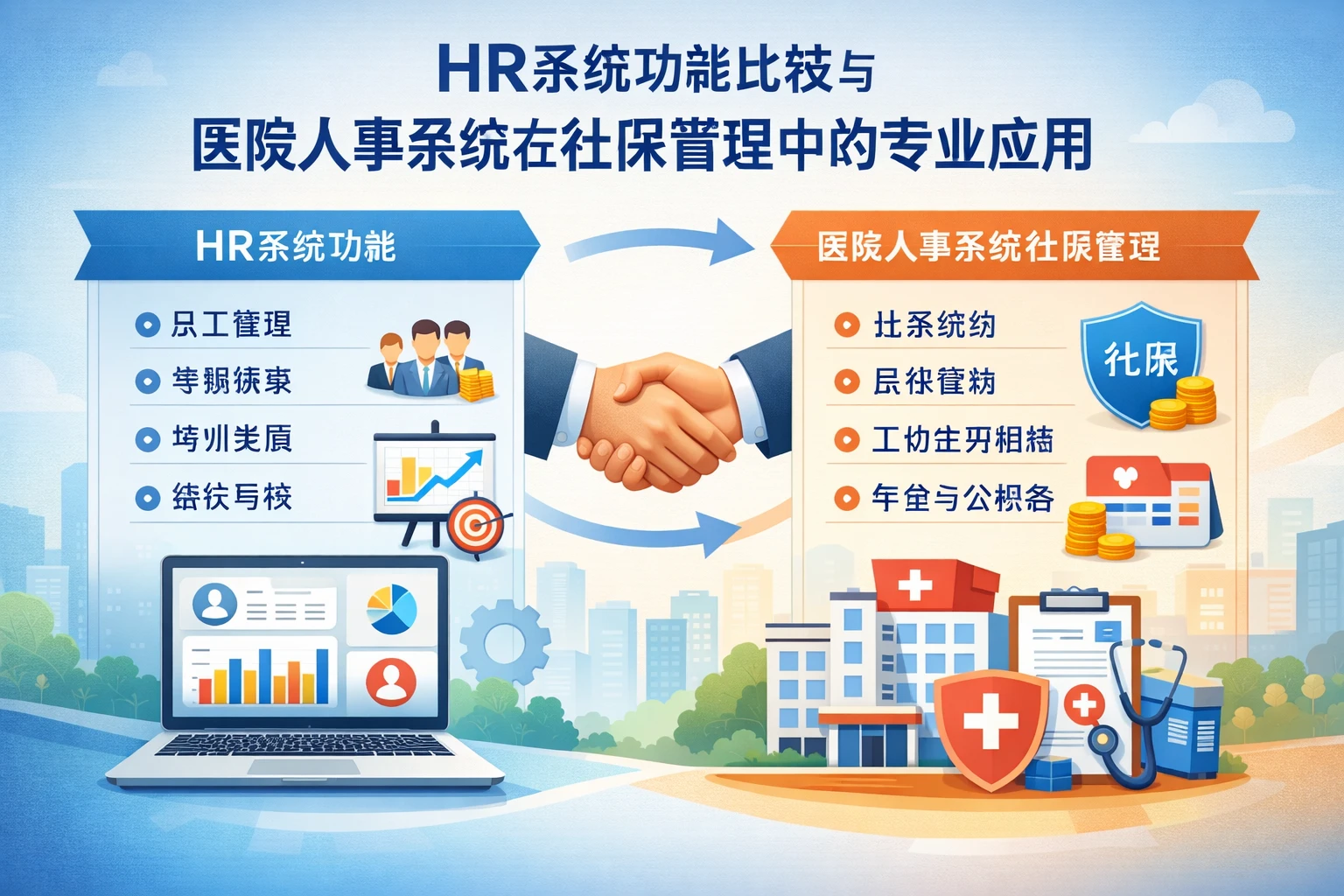 HR系统功能比较与医院人事系统在社保管理中的专业应用