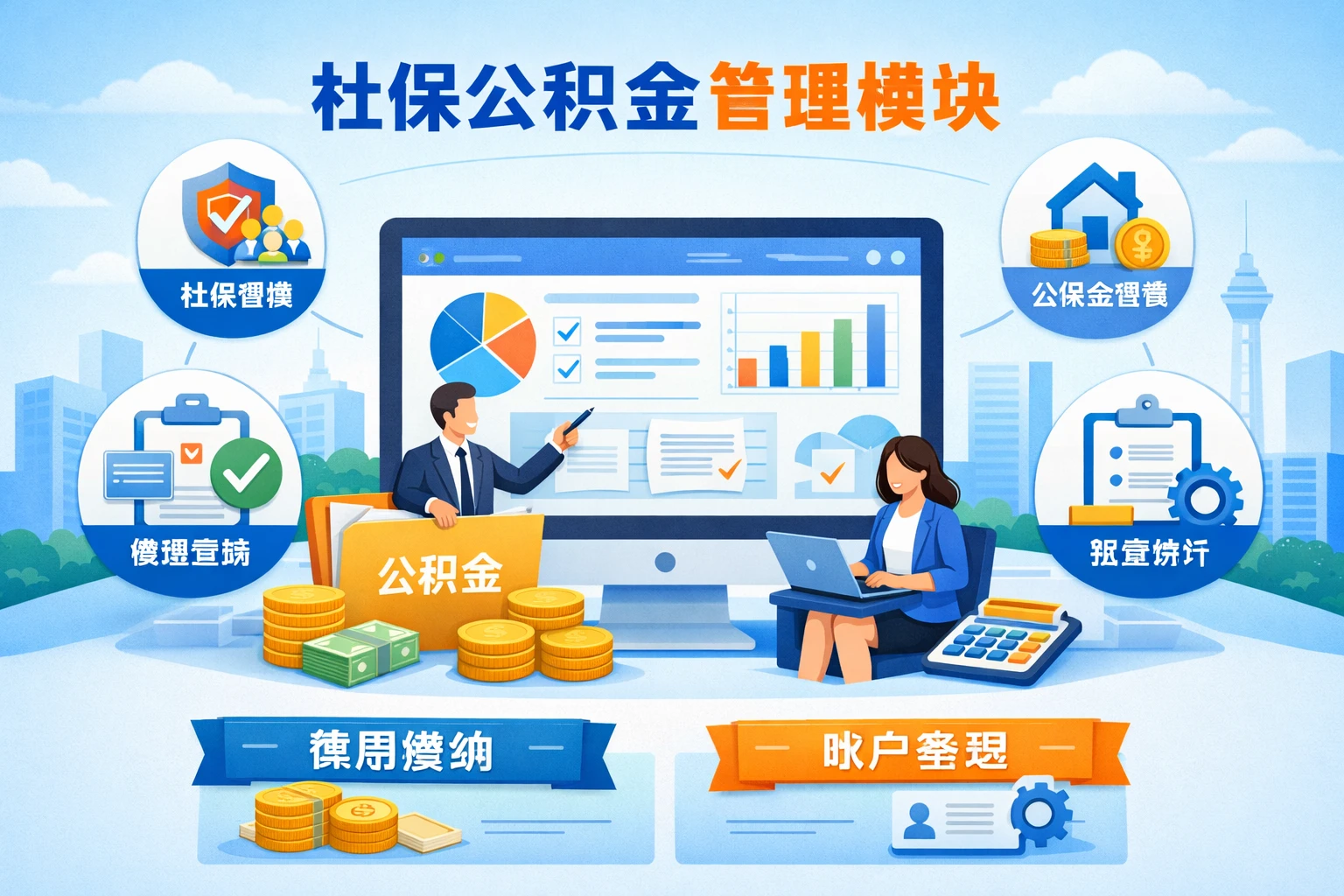 社保公积金管理模块