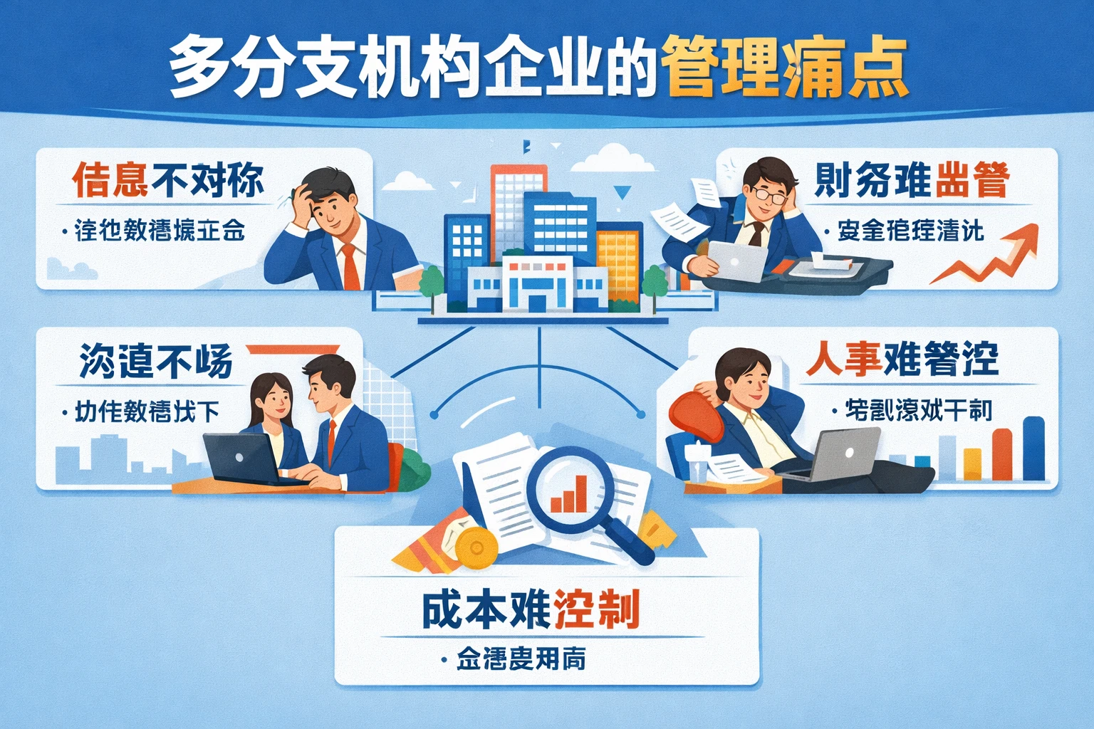 多分支机构企业的管理痛点