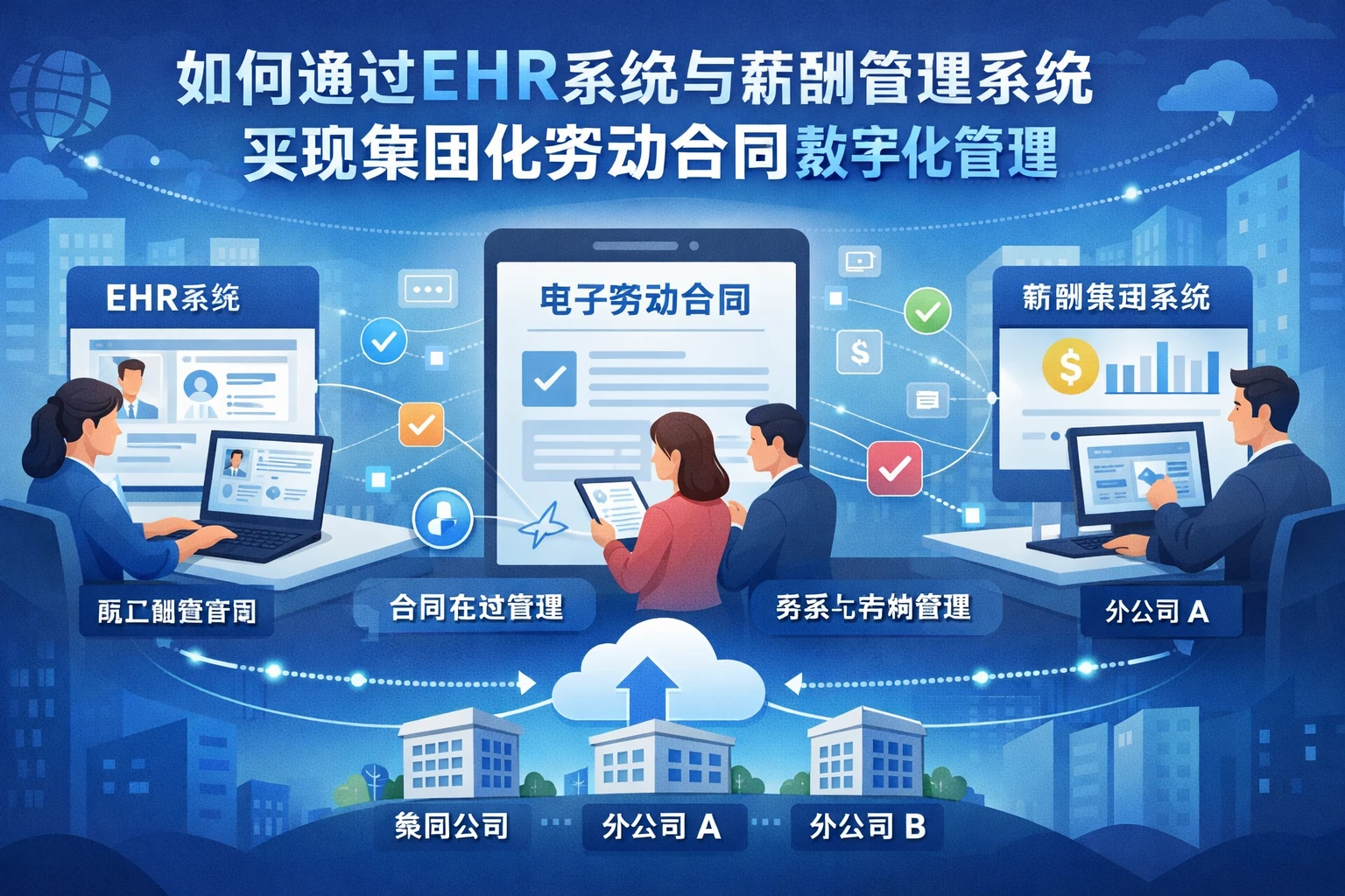 如何通过ehr系统与薪酬管理系统实现集团化劳动合同数字化管理