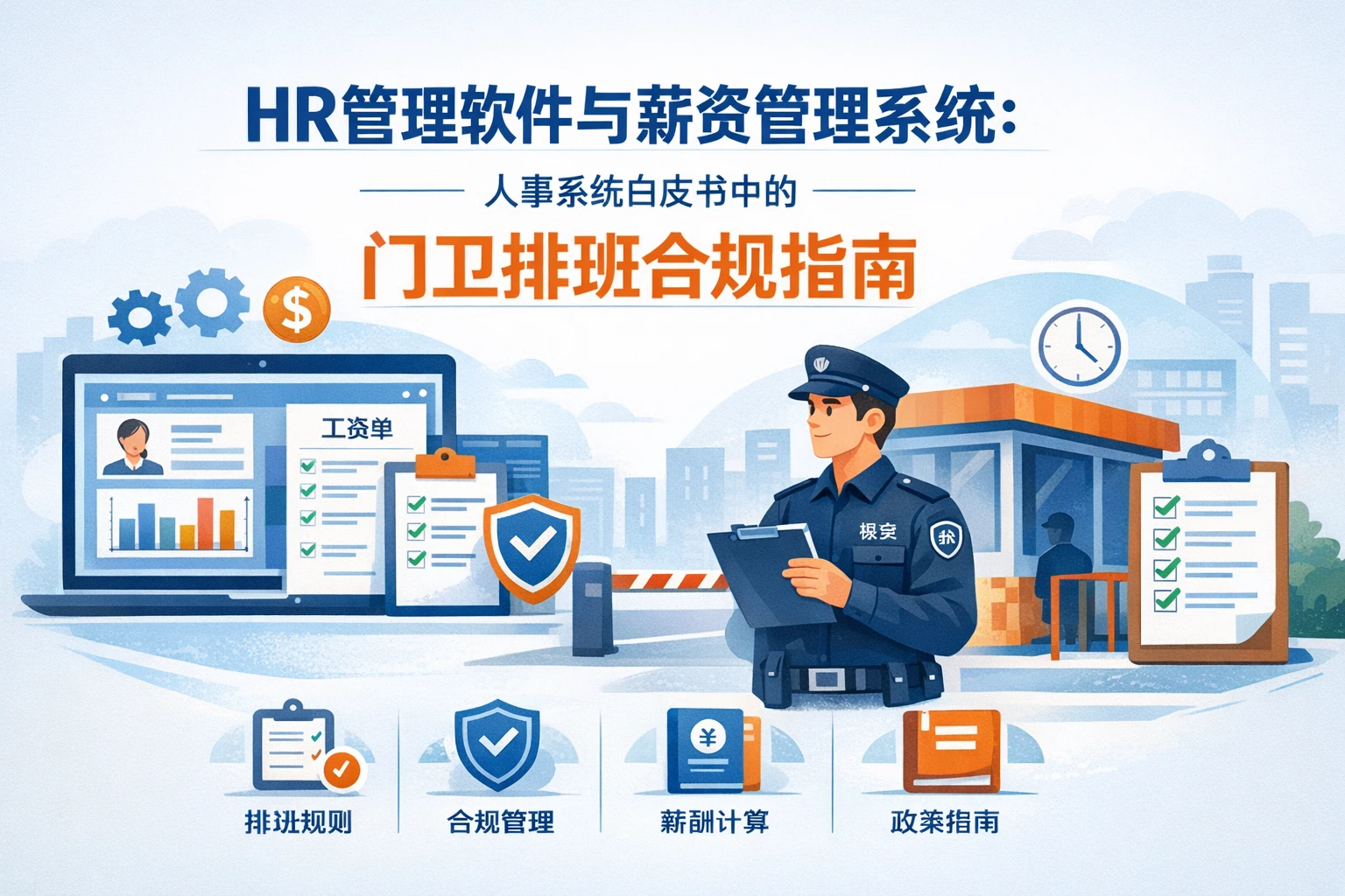 HR管理软件与薪资管理系统：人事系统白皮书中的门卫排班合规指南