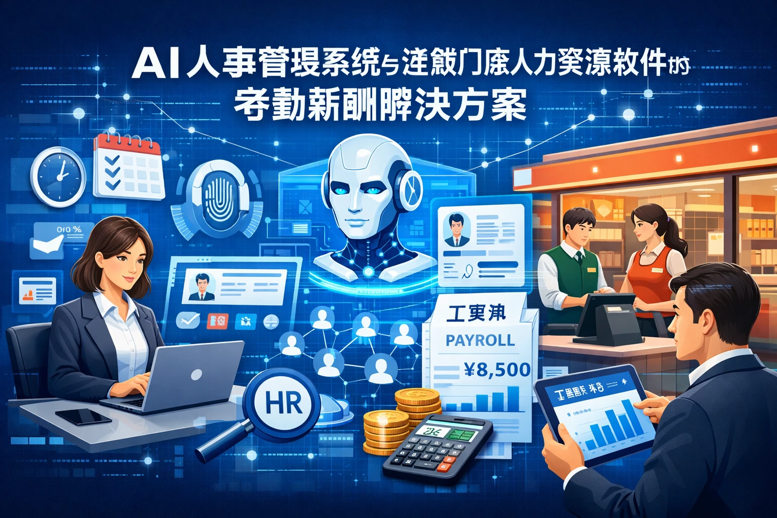 AI人事管理系统与连锁门店人力资源软件的考勤薪酬解决方案