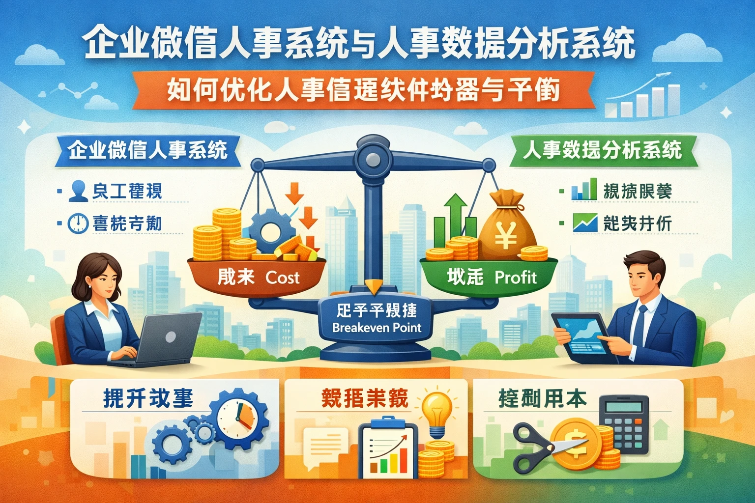 企业微信人事系统与人事数据分析系统如何优化人事管理软件的盈亏平衡