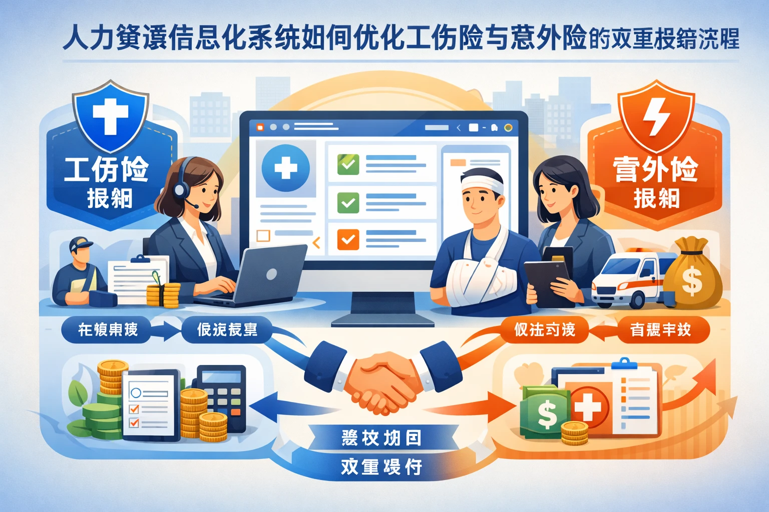 人力资源信息化系统如何优化工伤险与意外险的双重报销流程