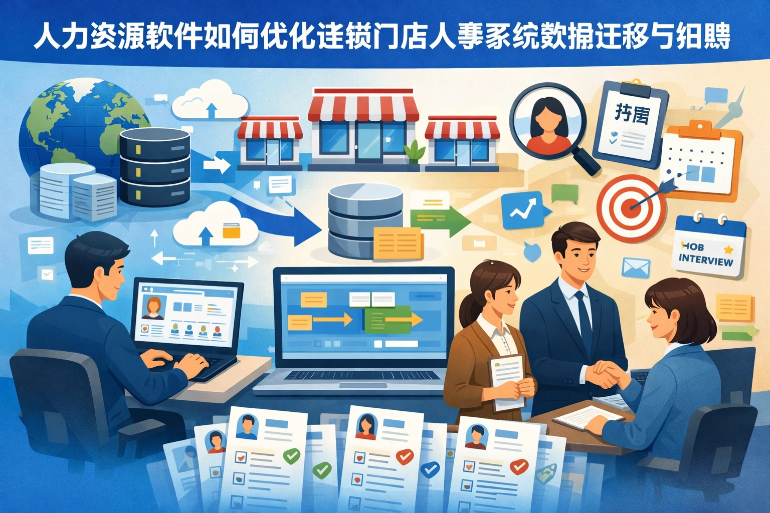 人力资源软件如何优化连锁门店人事系统数据迁移与招聘管理