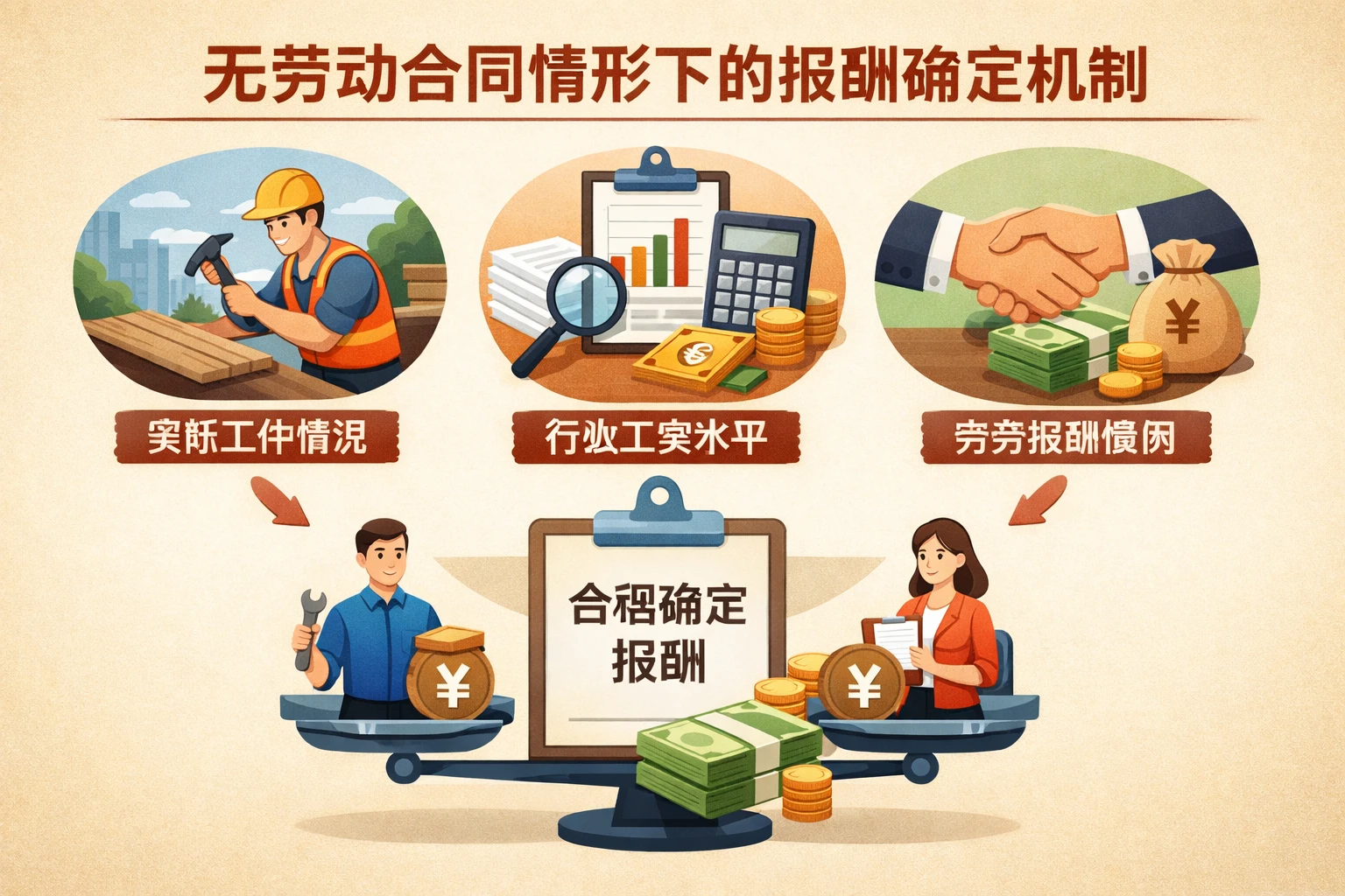 无劳动合同情形下的报酬确定机制