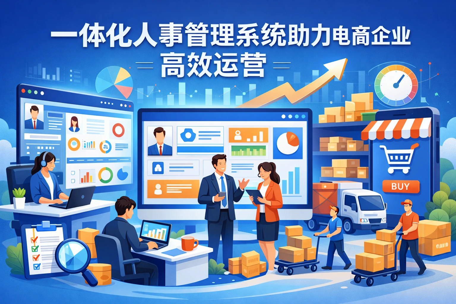 一体化人事管理系统如何助力电商企业高效运营