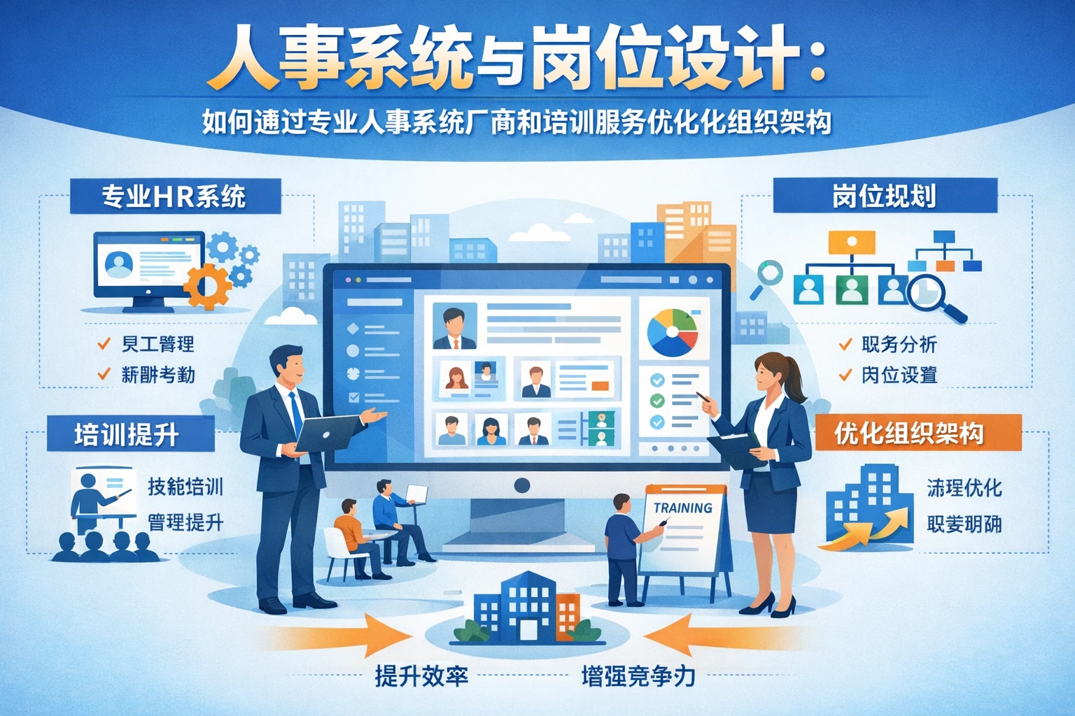 人事系统与岗位设计：如何通过专业人事系统厂商和培训服务优化组织架构