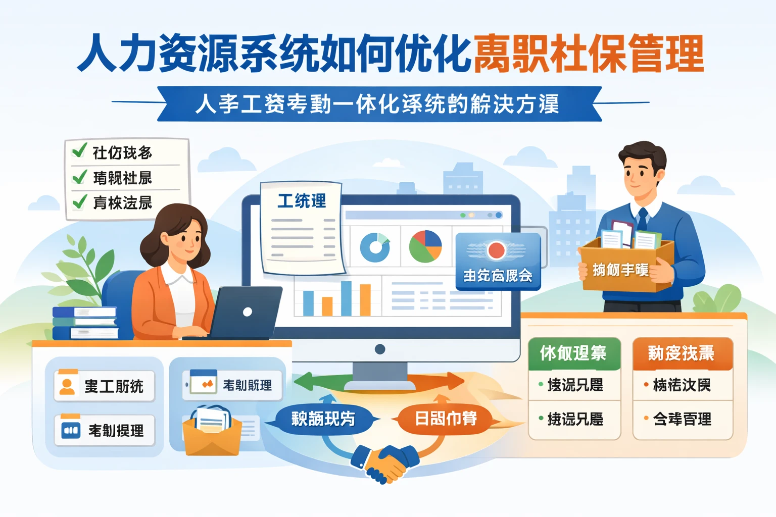 人力资源系统如何优化离职社保管理——人事工资考勤一体化系统的解决方案