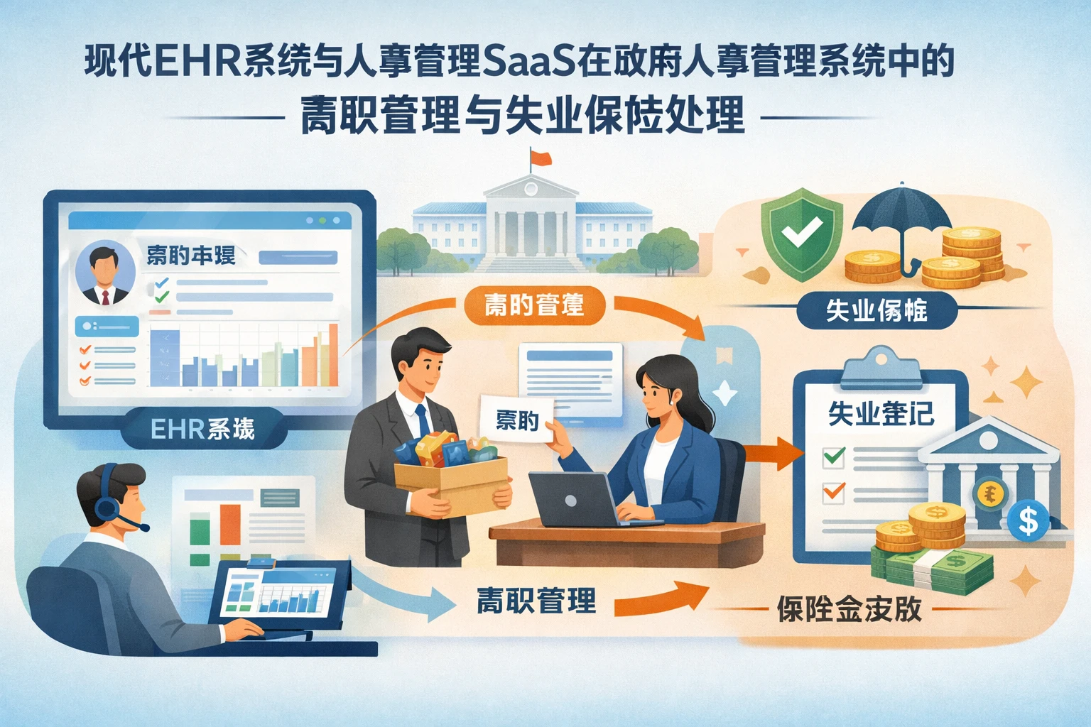现代EHR系统与人事管理SaaS在政府人事管理系统中的离职管理与失业保险处理