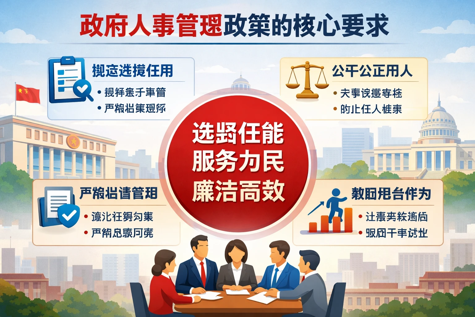 政府人事管理政策的核心要求