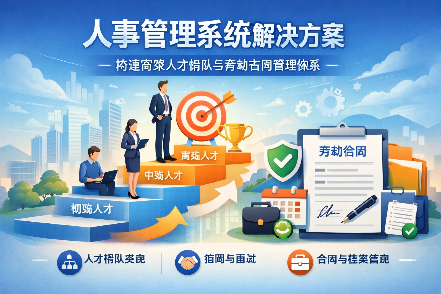 人事管理系统解决方案：构建高效人才梯队与劳动合同管理体系