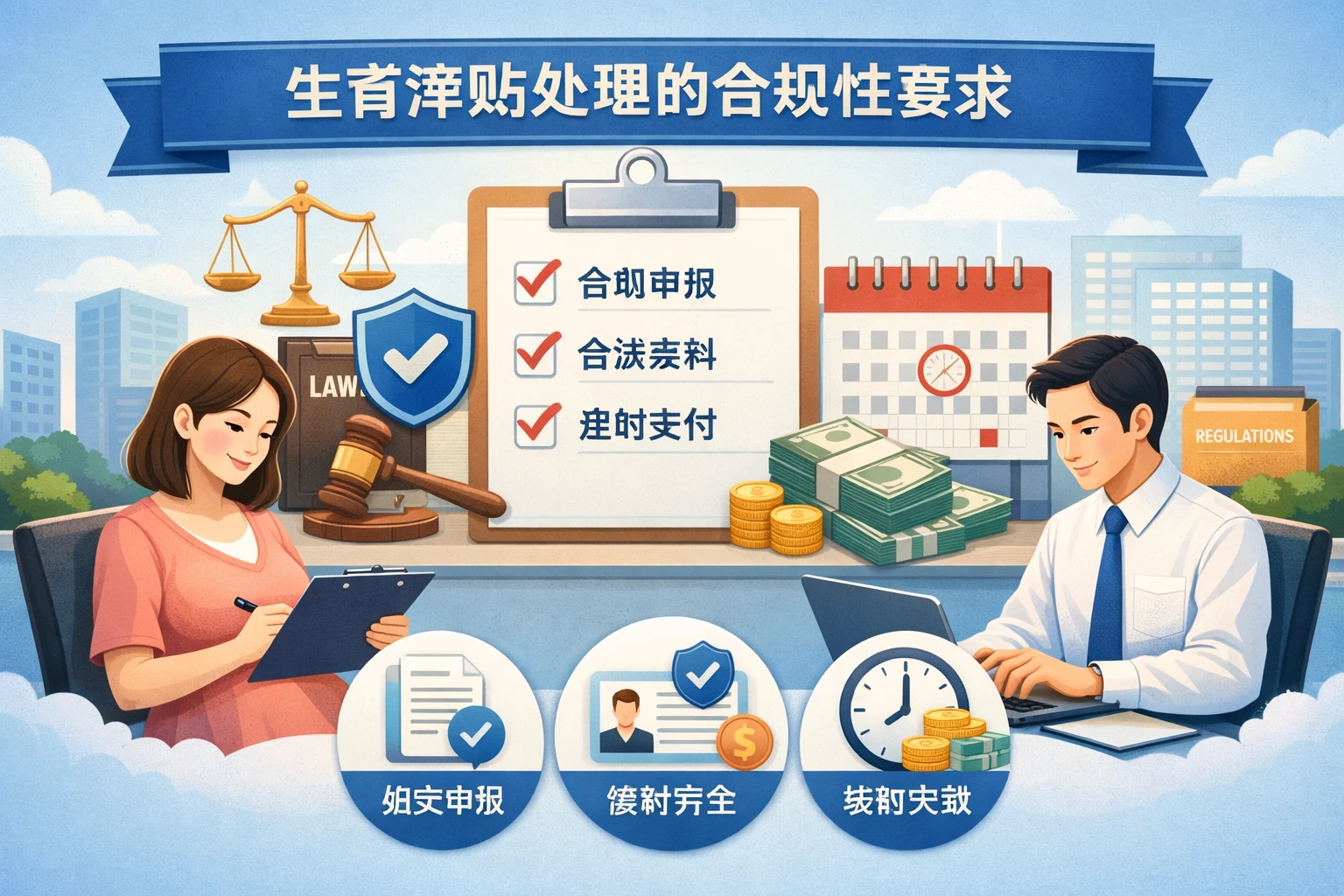 生育津贴处理的合规性要求