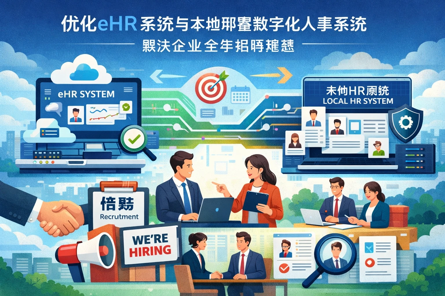 优化eHR系统与本地部署数字化人事系统，解决企业全年招聘难题