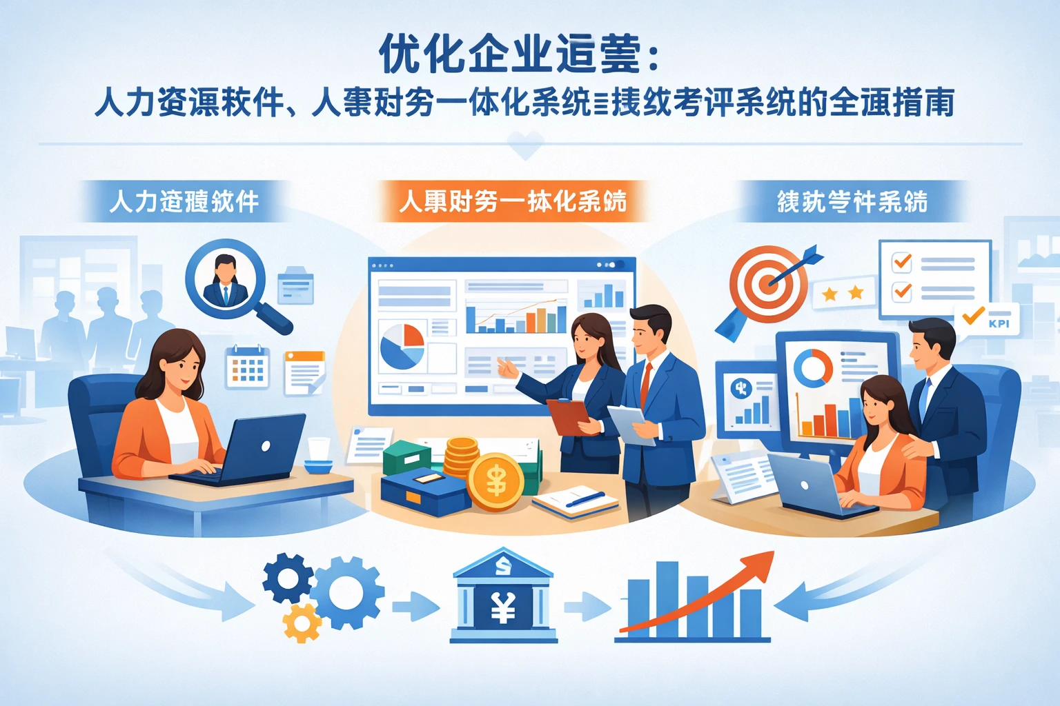 优化企业运营：人力资源软件、人事财务一体化系统与绩效考评系统的全面指南