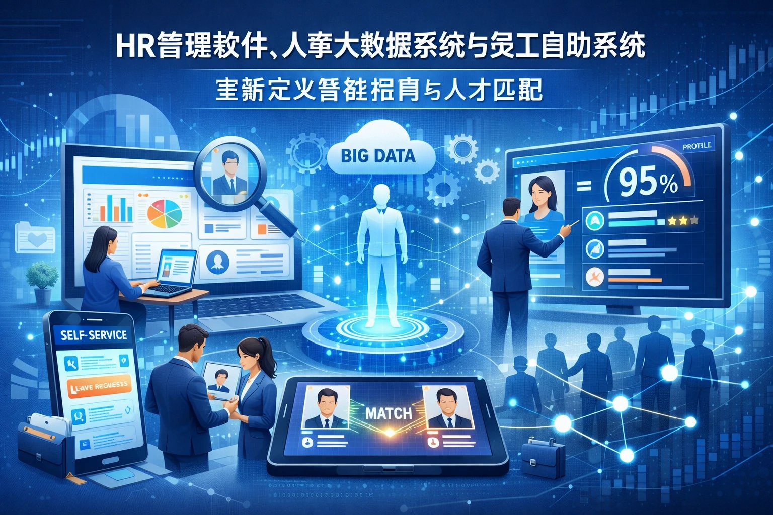 HR管理软件、人事大数据系统与员工自助系统：重新定义智能招聘与人才匹配