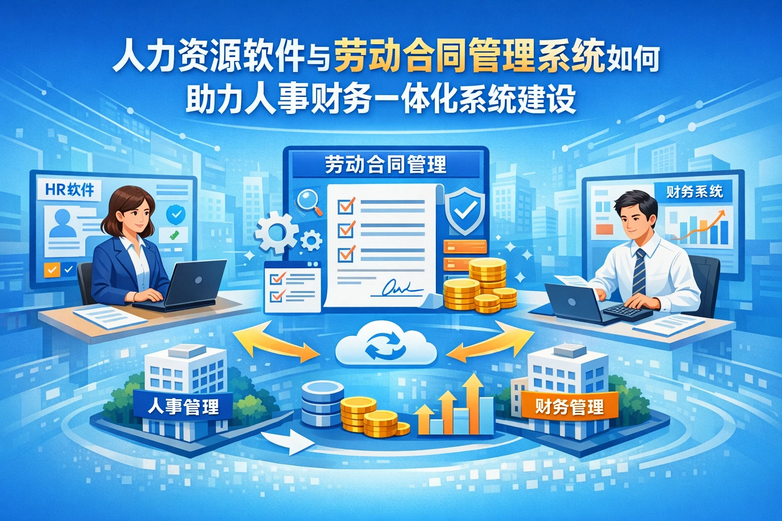 人力资源软件与劳动合同管理系统如何助力人事财务一体化系统建设