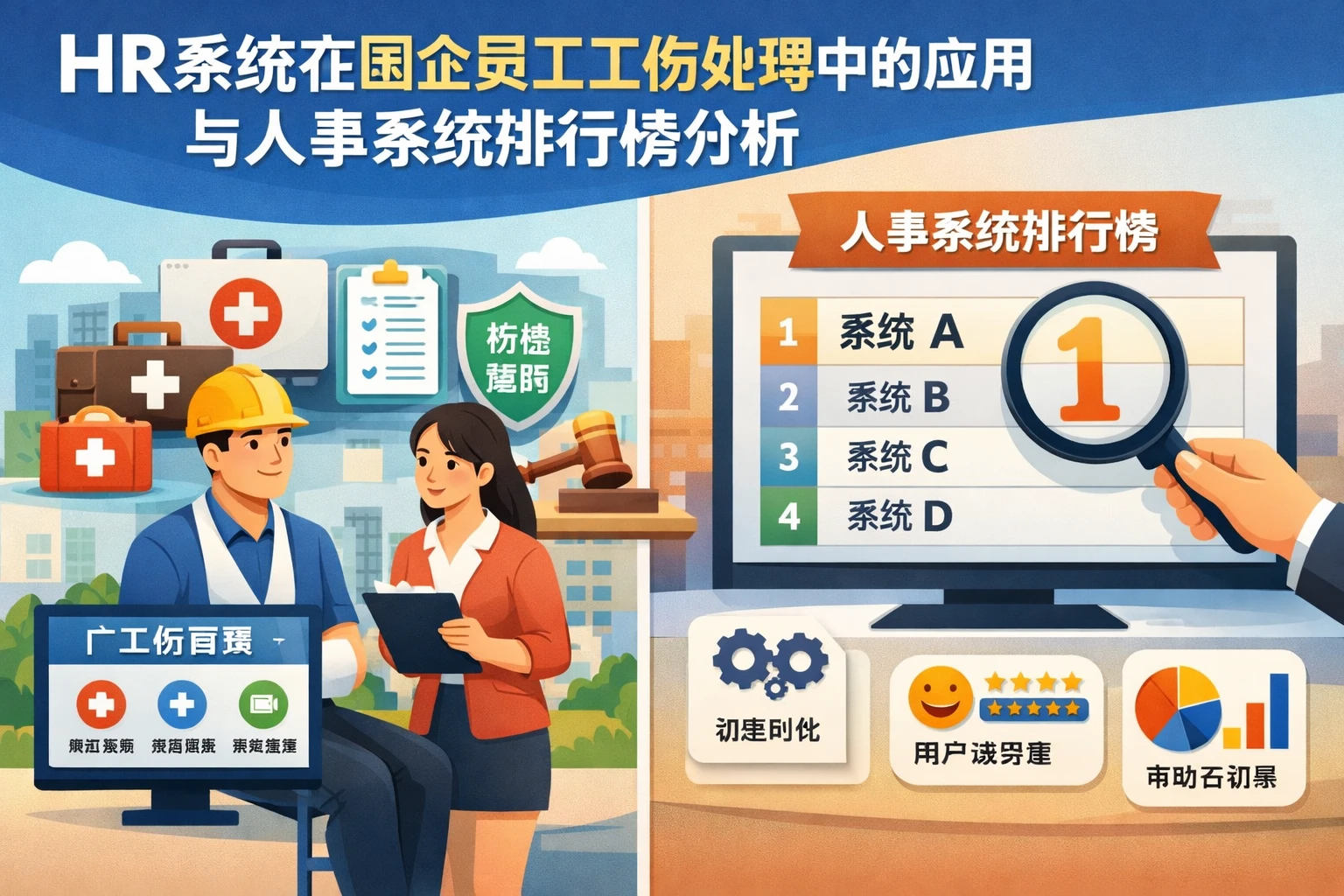 HR系统在国企员工工伤处理中的应用与人事系统排行榜分析