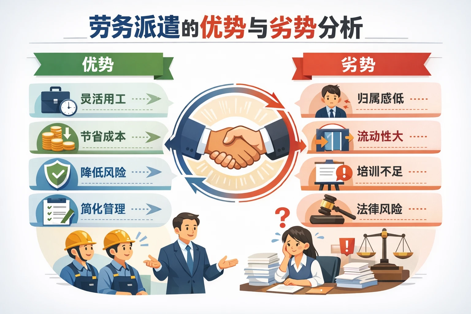 劳务派遣的优势与劣势分析