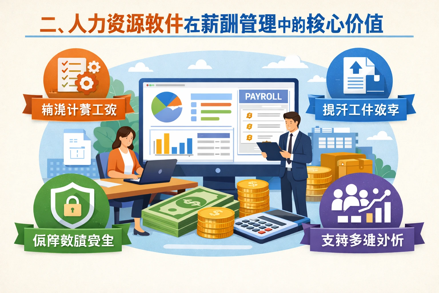 二、人力资源软件在薪酬管理中的核心价值