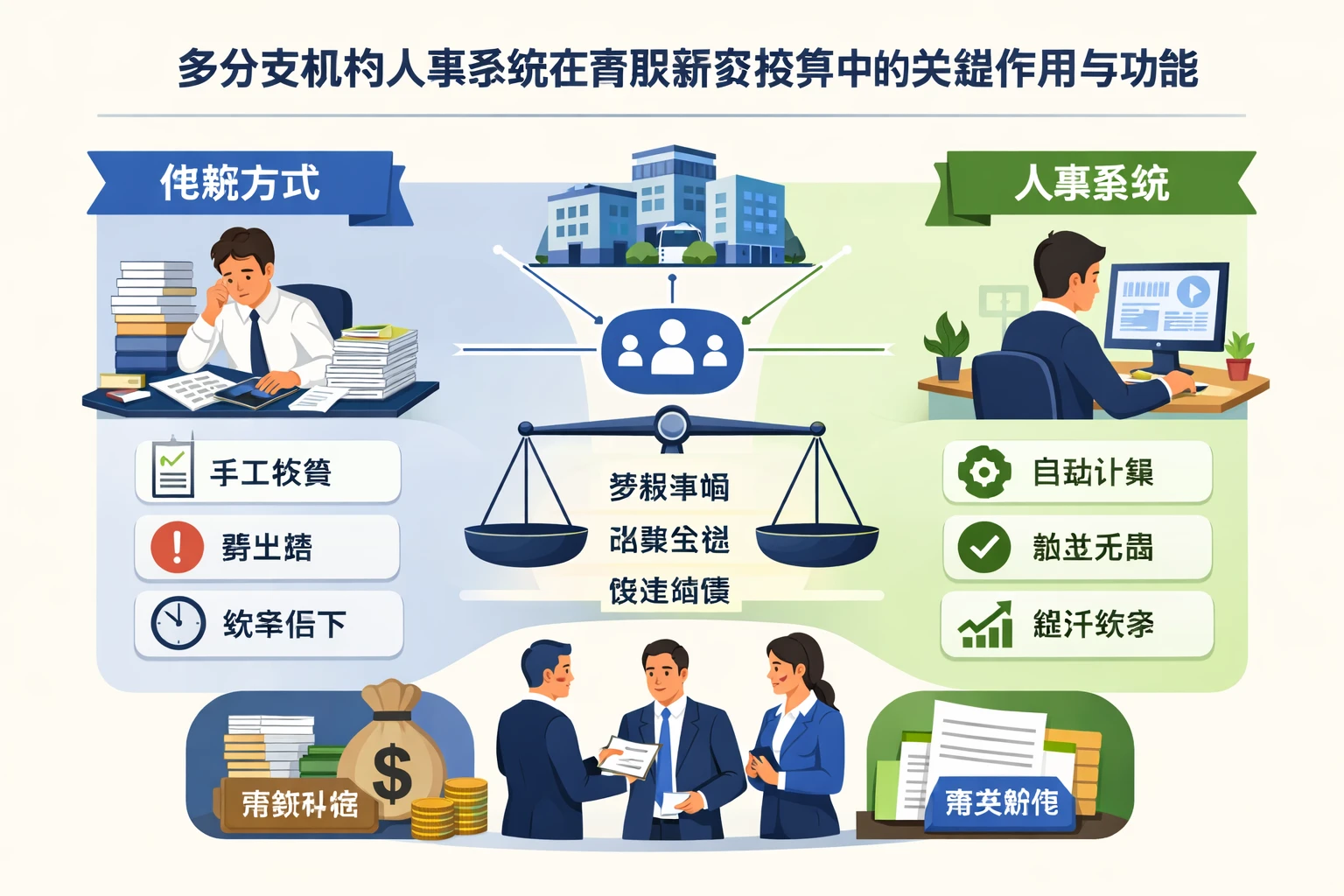 多分支机构人事系统在离职薪资核算中的关键作用与功能比较