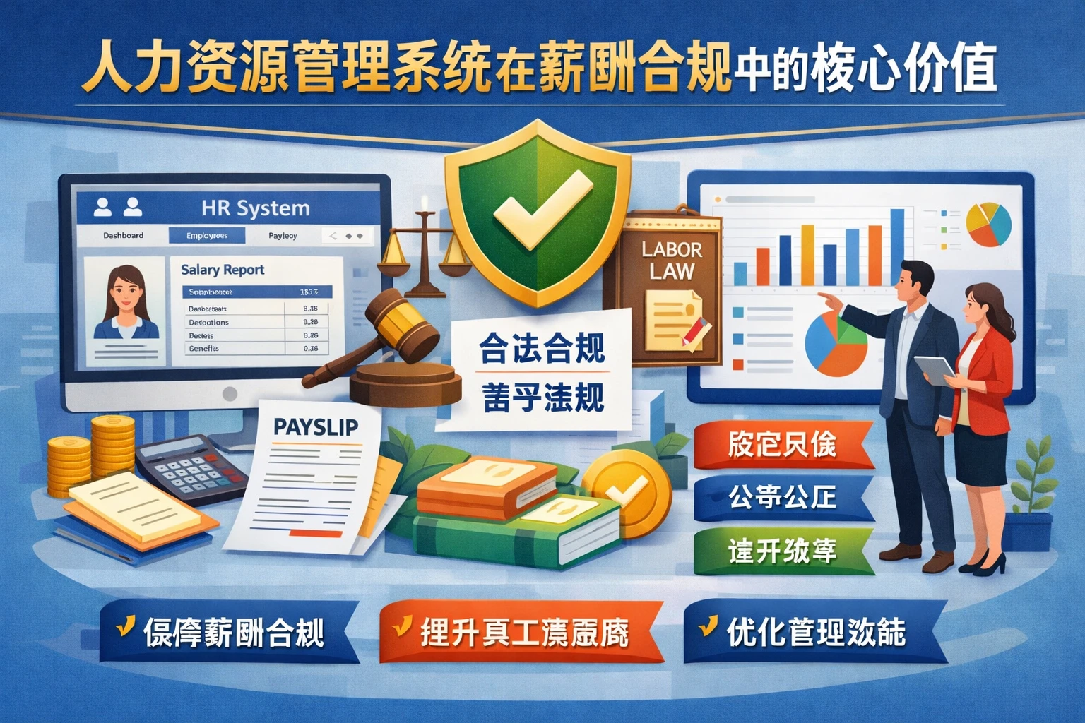 人力资源管理系统在薪酬合规中的核心价值