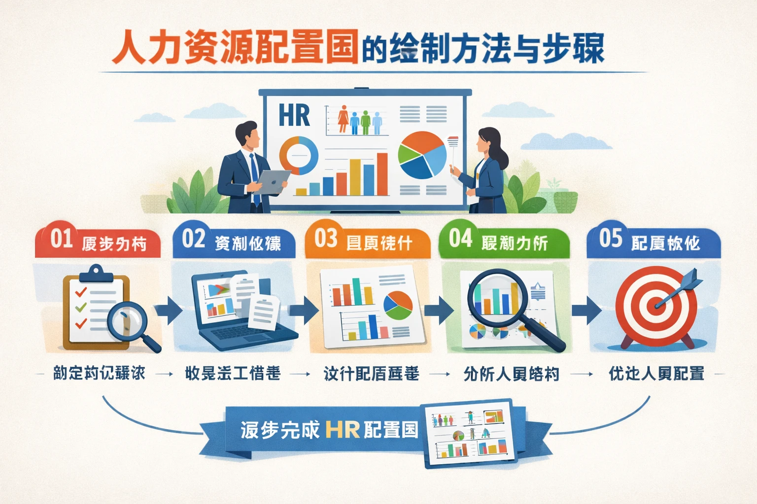 人力资源配置图的绘制方法与步骤