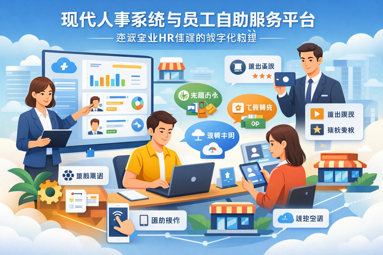 现代人事系统与员工自助服务平台:连锁企业HR管理的数字化转型