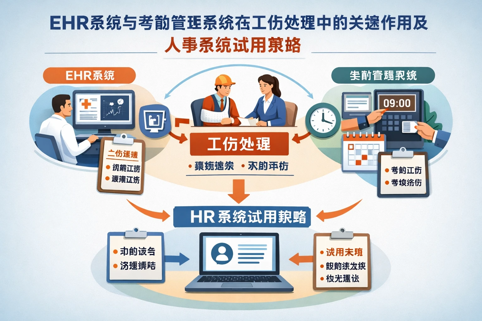 EHR系统与考勤管理系统在工伤处理中的关键作用及人事系统试用策略