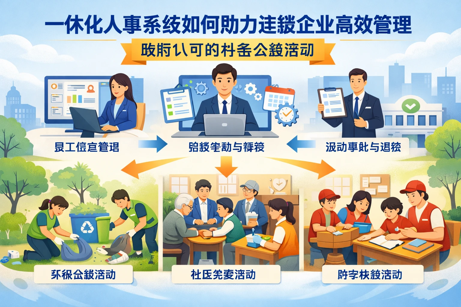 一体化人事系统如何助力连锁企业高效管理政府认可的社会公益活动