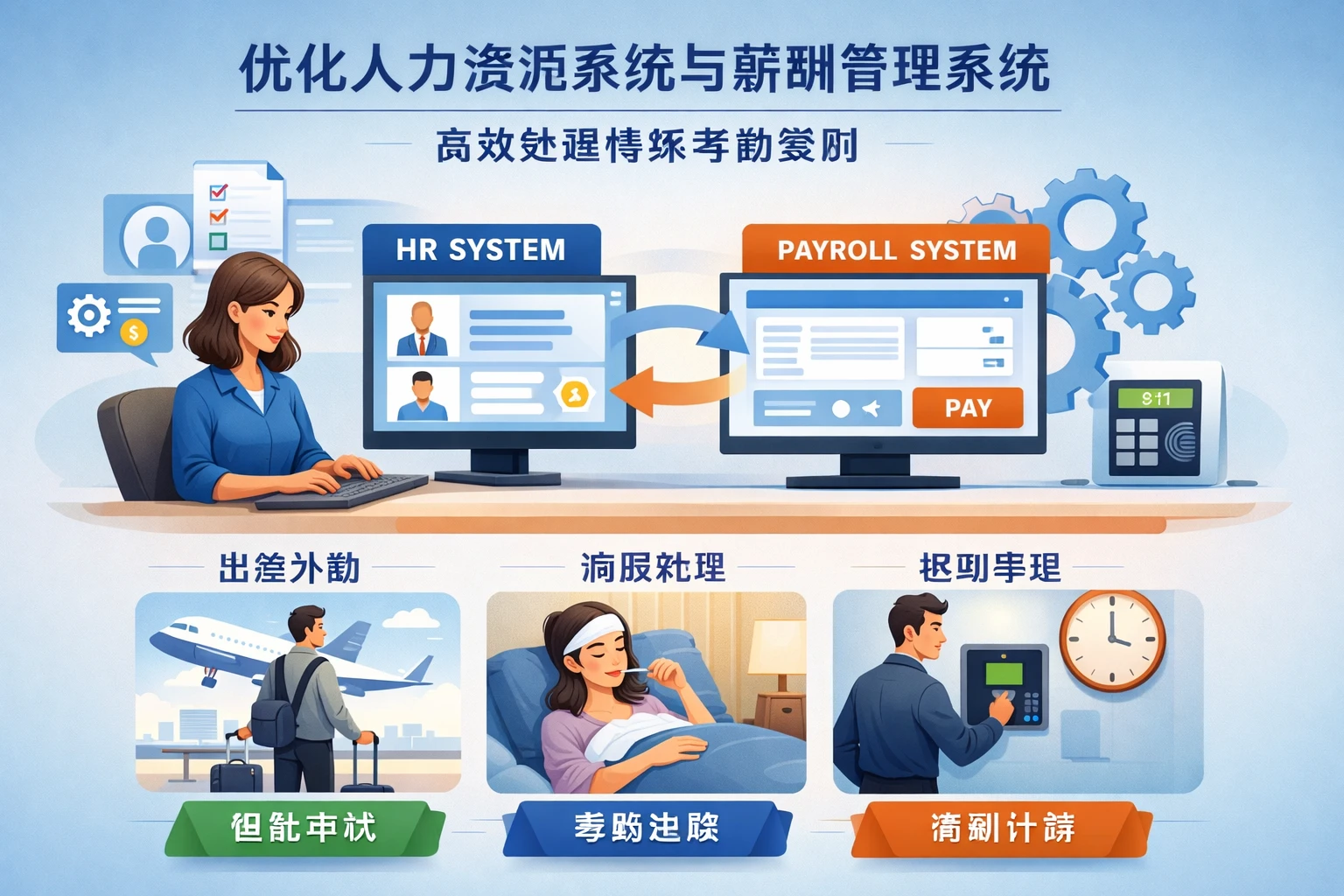 优化人力资源系统与薪酬管理系统,高效处理特殊考勤案例