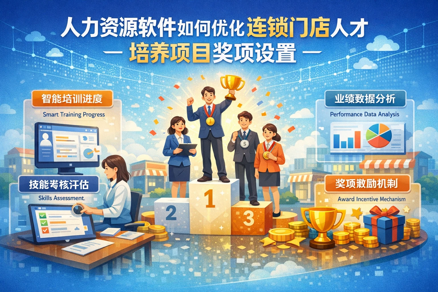 人力资源软件如何优化连锁门店人才培养项目奖项设置