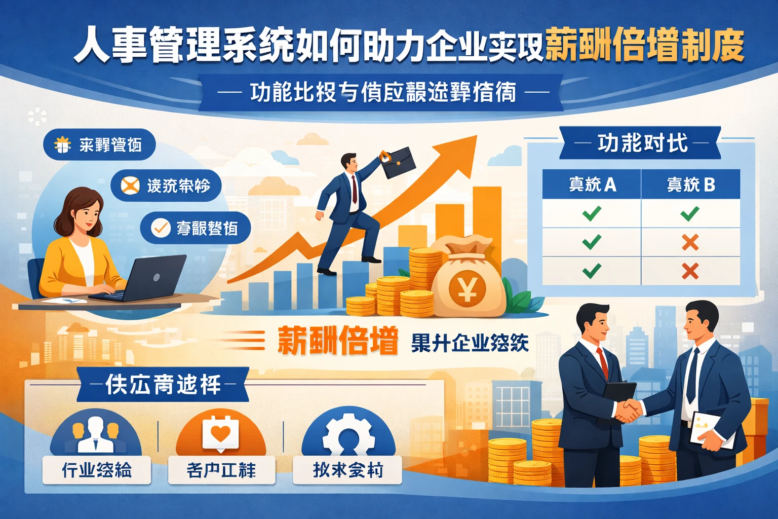 人事管理系统如何助力企业实现薪酬倍增制度——功能比较与供应商选择指南