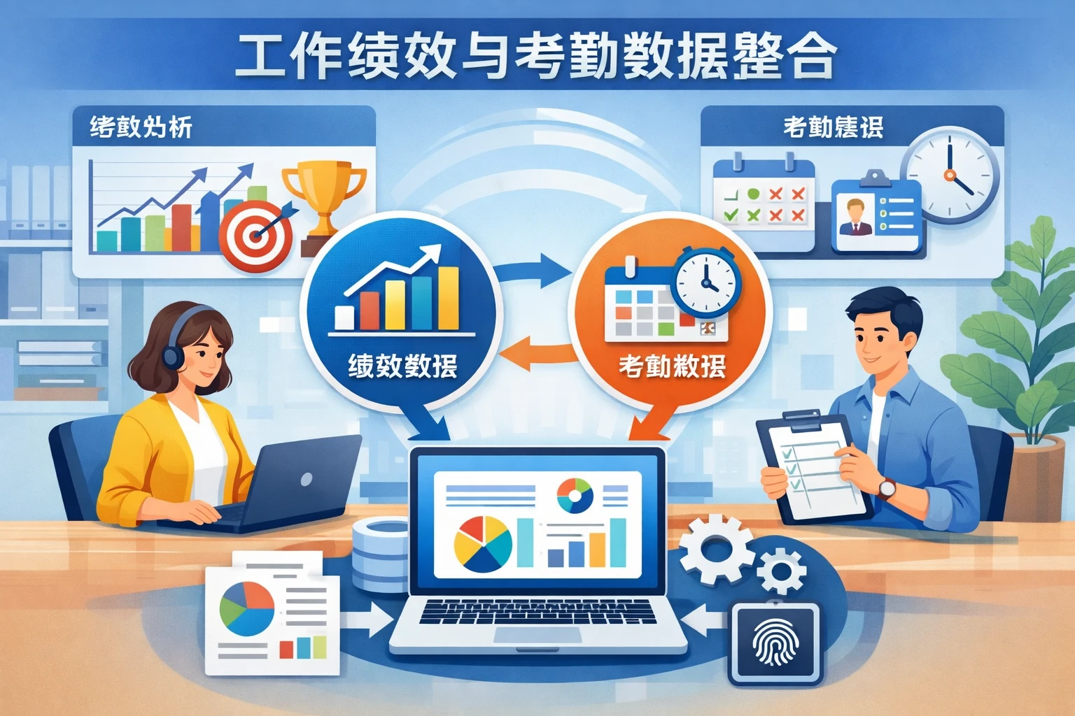 工作绩效与考勤数据整合