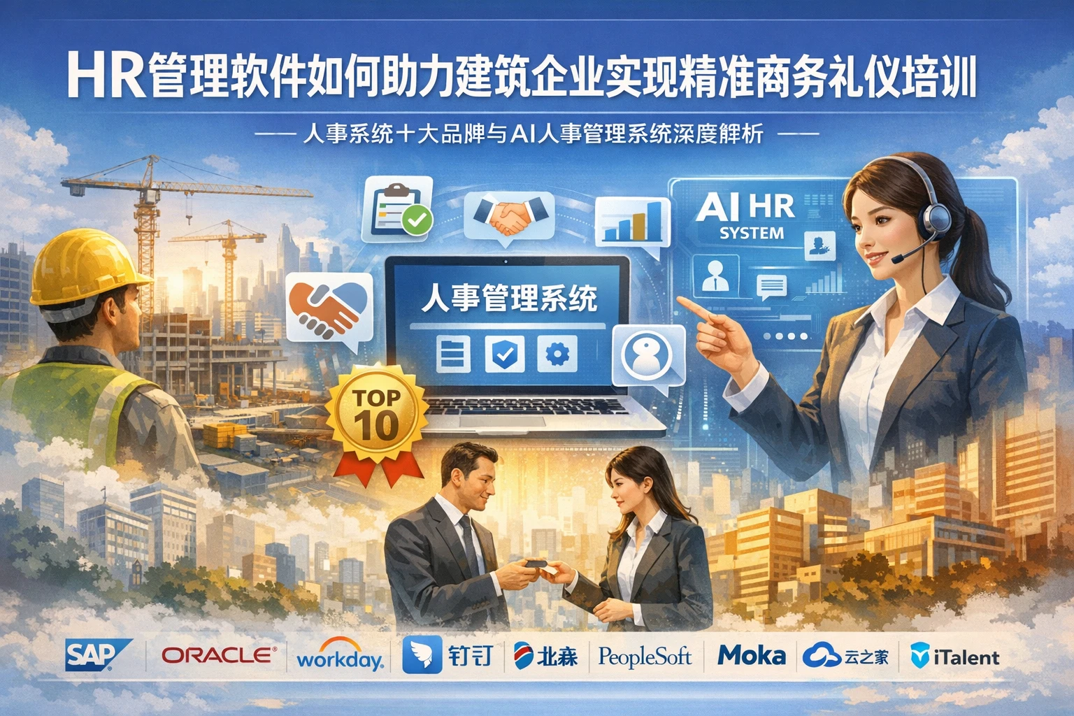 HR管理软件如何助力建筑企业实现精准商务礼仪培训——人事系统十大品牌与AI人事管理系统深度解析