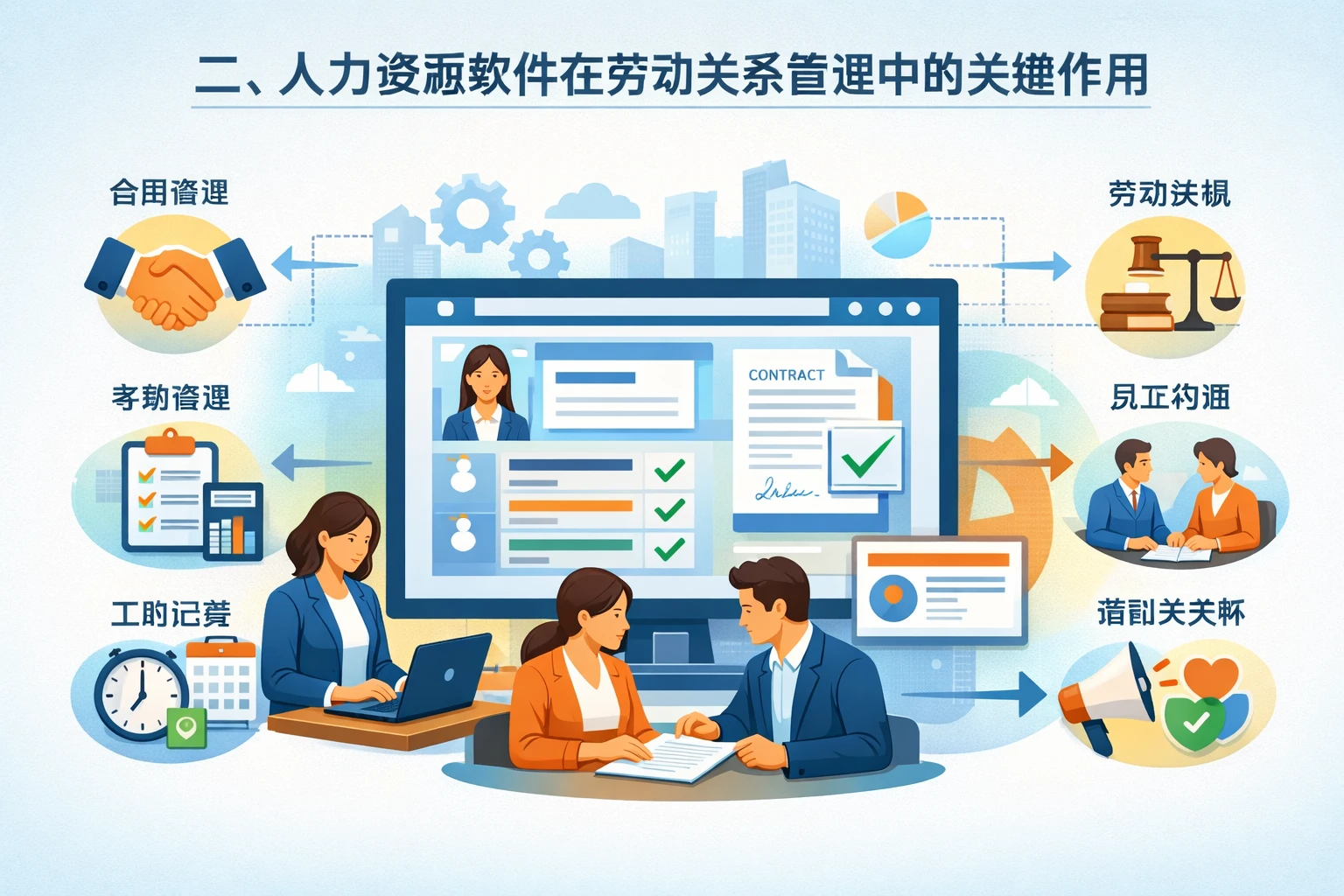 二、人力资源软件在劳动关系管理中的关键作用